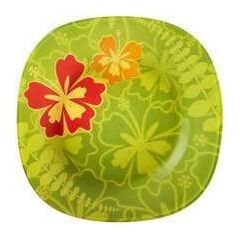 Набор из 18-ти тарелок, зеленый, стекло, серия JUNGLE, Bormioli Rocco