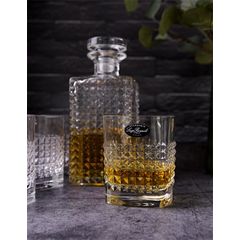 Набор из графина с пробкой 750 мл и 4 стаканов Олд Фэшн 380 мл, серия Mixology, Luigi Bormioli