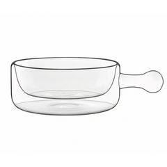 Емкость сервировочная с двойными стенками и ручкой, 250 мл, серия Thermic Glass, Luigi Bormioli
