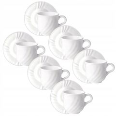 Сервиз кофейный из 12-ти предметов 160 мл, стекло, серия EBRO, Bormioli Rocco