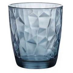Набор из 6-ти стаканов 390 мл, хрустальное стекло, серия DIAMOND Ocean Blue, Bormioli Rocco