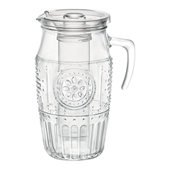 Кувшин с крышкой и колбой Romantic, 1,8 л, D106 мм, H236 мм, хрустальное стекло, Bormioli Rocco