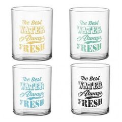 Набор стаканов для воды Vintage Aere, 6 шт, 280мл, декор ассорти, хрустальное стекло, Bormioli Rocco