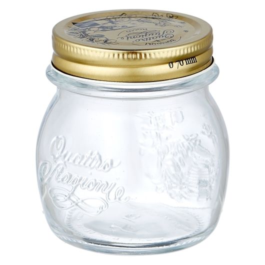 Банка для консервирования с крышкой 250 мл, стекло, серия QUATTRO Stagioni, Bormioli Rocco