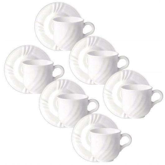 Сервиз кофейный из 12-ти предметов 160 мл, стекло, серия EBRO, Bormioli Rocco