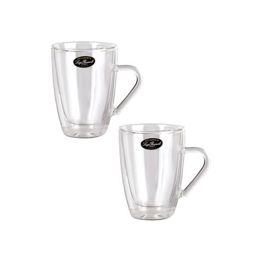 Набор кружек с двойными стенками 320 мл, 2 шт, серия Thermic Glass, Luigi Bormioli, изображение 2