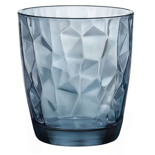 Набор из 6-ти стаканов 390 мл, хрустальное стекло, серия DIAMOND Ocean Blue, Bormioli Rocco