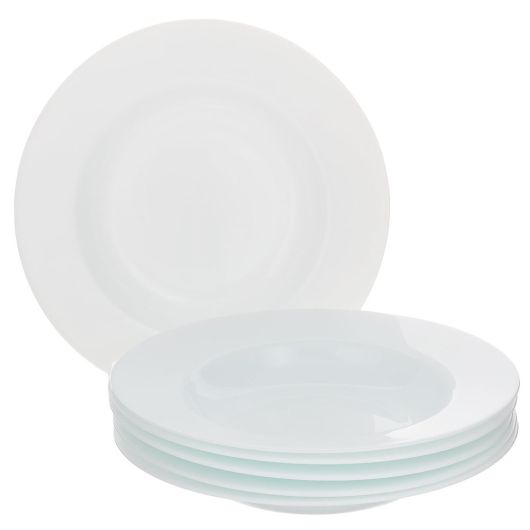 Тарелка суповая 24 см, белый, стеклокерамика, серия TOLEDO, Bormioli Rocco