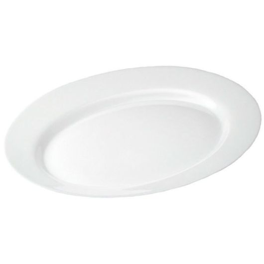 Блюдо овальное 36 см, белый, стеклокерамика, серия TOLEDO, Bormioli Rocco