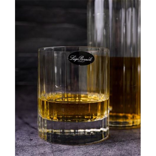 Набор из графина с пробкой 700 мл и 4 стаканов Олд Фэшн 340 мл, серия Bach, Luigi Bormioli, изображение 2