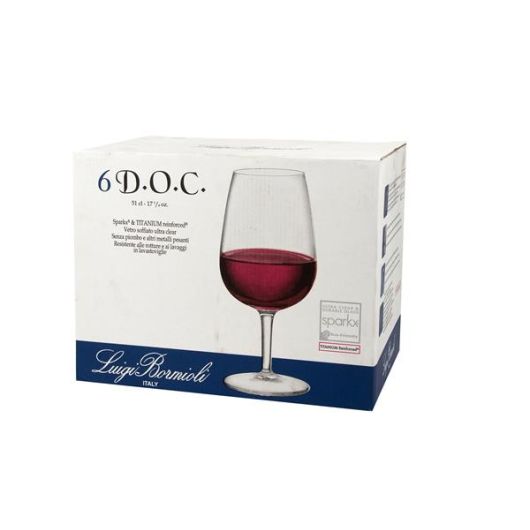 Набор бокалов для вина 510 мл, 6 шт, серия D.O.C., Luigi Bormioli, изображение 2