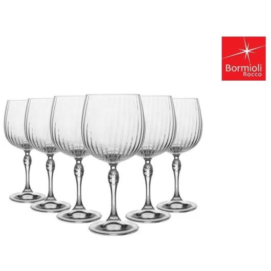 Набор бокалов GIN TONIC AMERICA' 20s, 4 шт, 745 мл, хрустальное стекло, Bormioli Rocco, изображение 3
